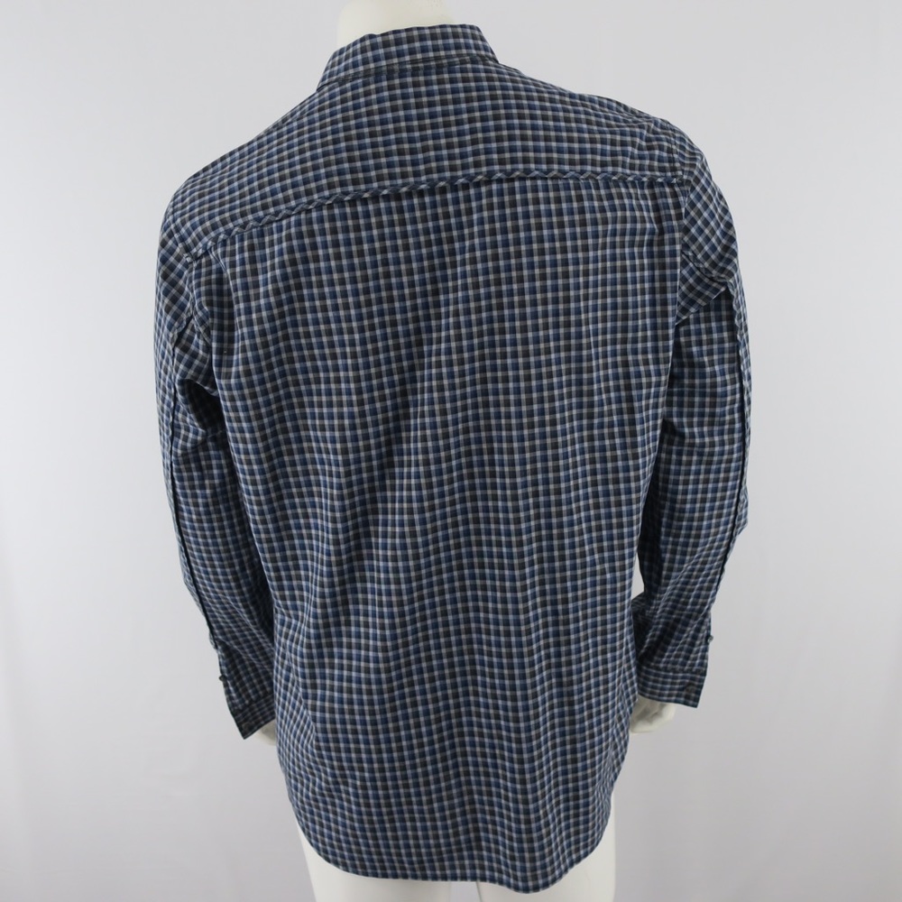 Theory Button Up Long Sleeve Shirt Mens XL‎ Blue 100% Cotton - Picture 6 of 8